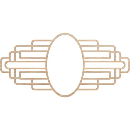 Ekena Millwork Elizabeth Wood Fretwork Pierced Ceiling Medallion, Alder, 28"W x 14"H x 7 3/4"IW x 13 1/4"IH x 3/8"T CMWP28X14X0375EBAL